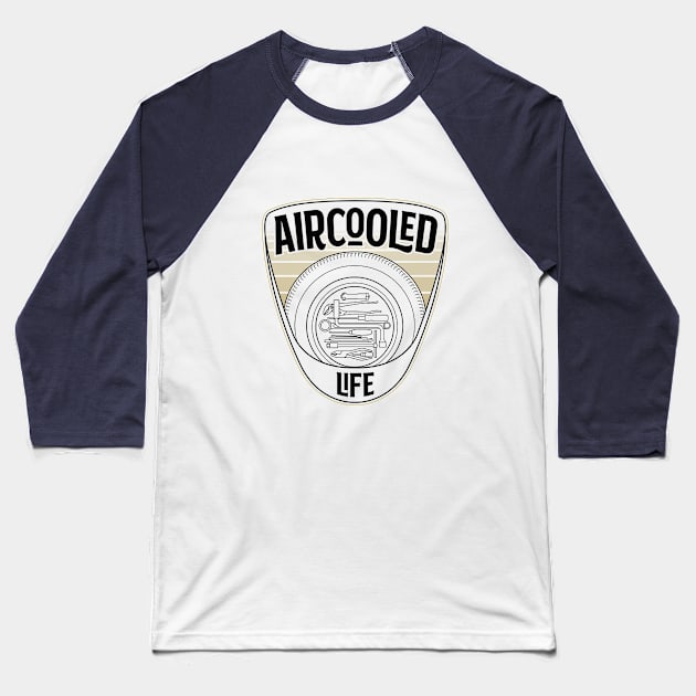 Spare wheel tool kit - Aircooled Life Classic Car Culture Baseball T-Shirt by Aircooled Life